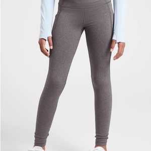 Athleta Grey Heathered Leggings